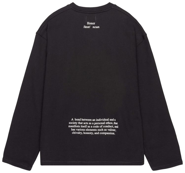 Honor The Gift Honor Code Crewneck Black