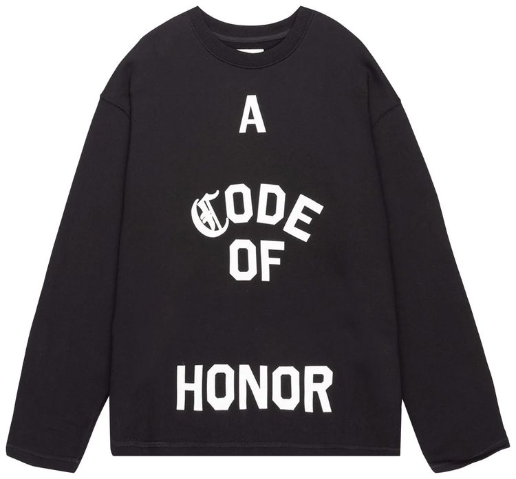 Honor The Gift Honor Code Crewneck Black