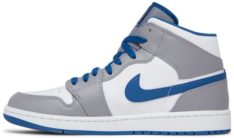 Air Jordan 1 Mid Cement True Blue