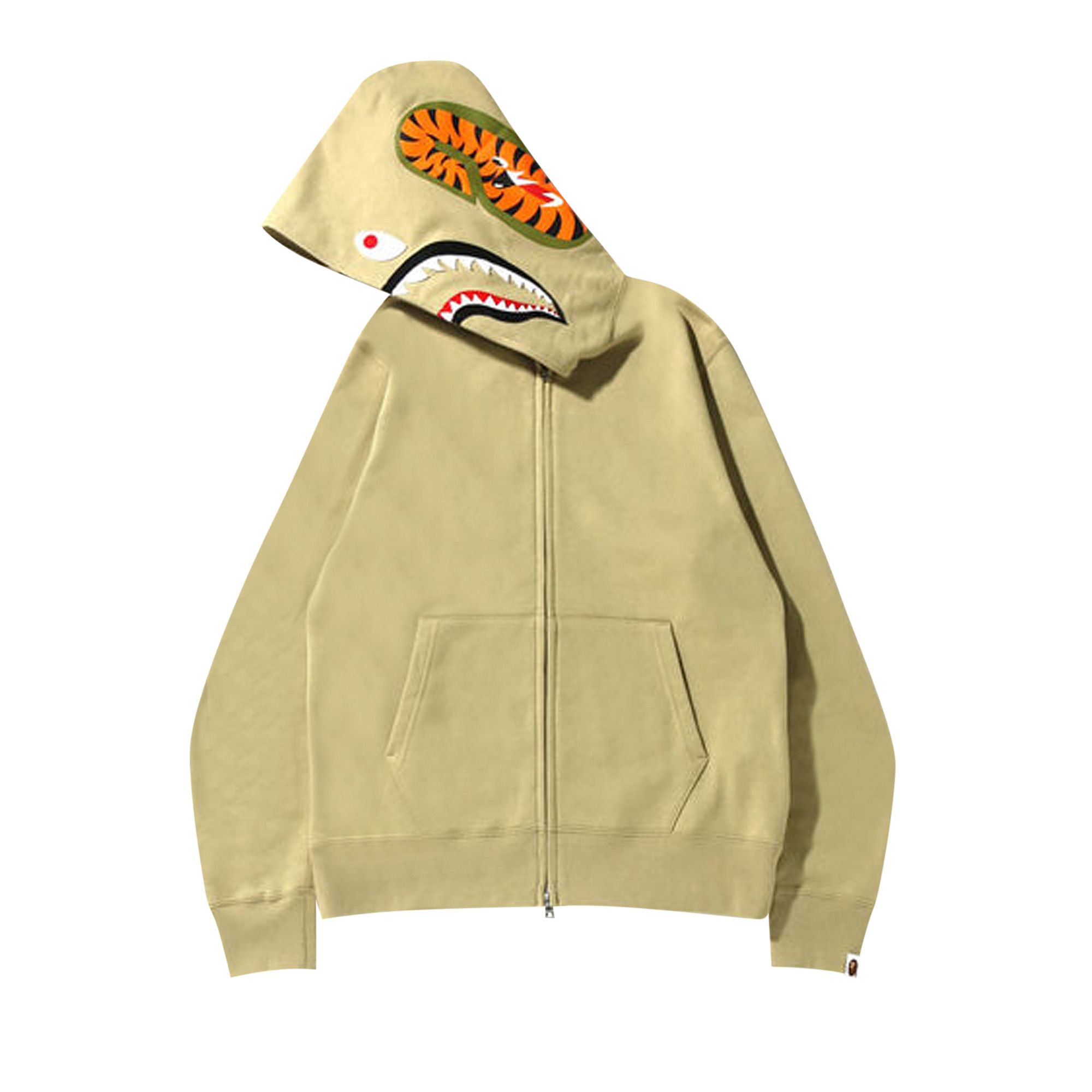 Buy BAPE Shark Full Zip Hoodie Beige 1I30 115 015 BEIGE GOAT SA