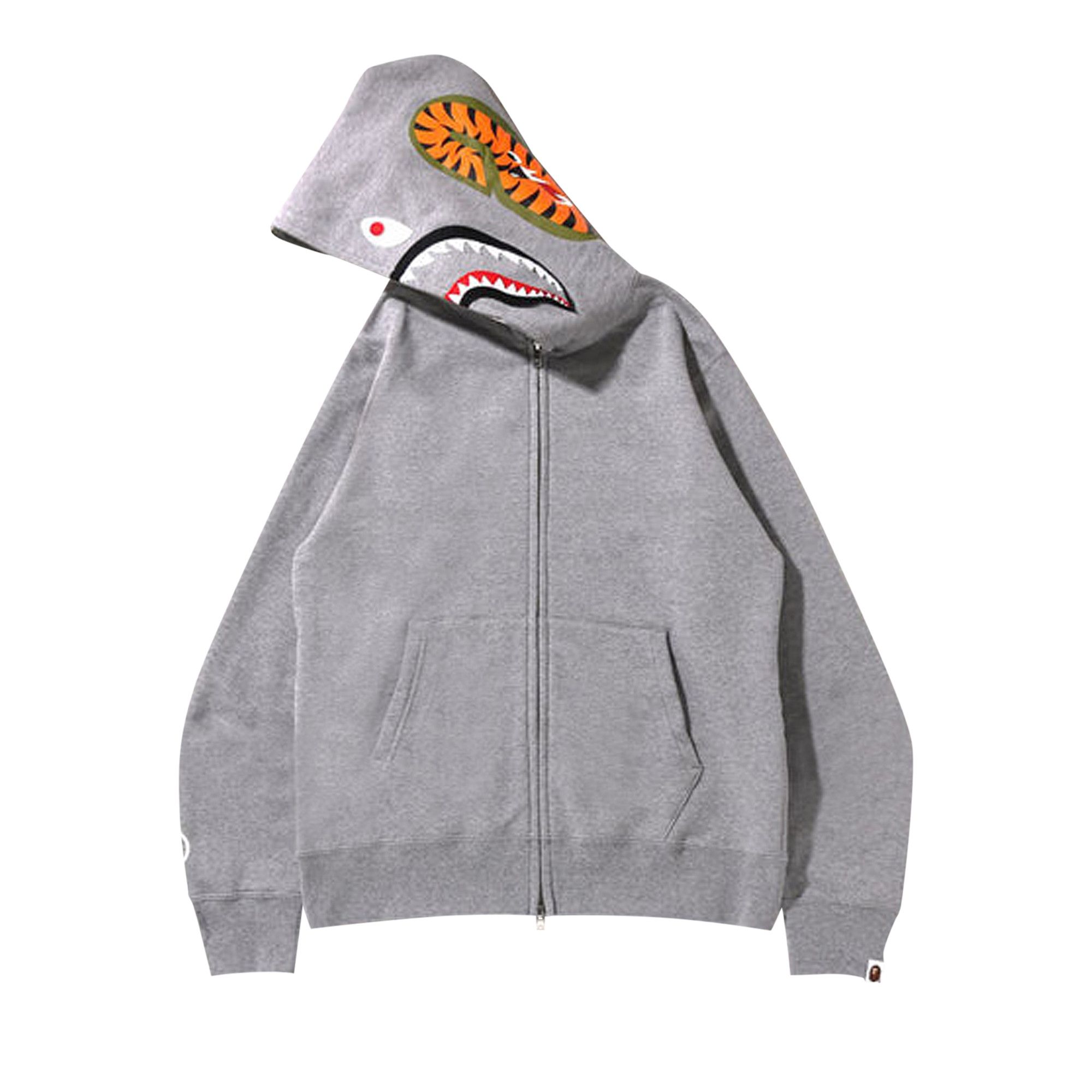 Bape shark hoodie grey camo cheap