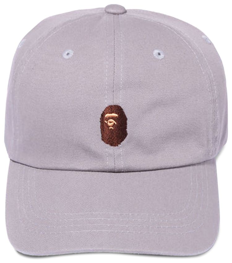 BAPE Ape Head One Point Panel Cap Grey
