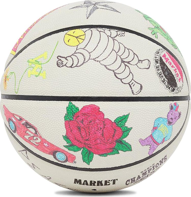 Market Varsity Hand Drawn Basketball 'Cream'