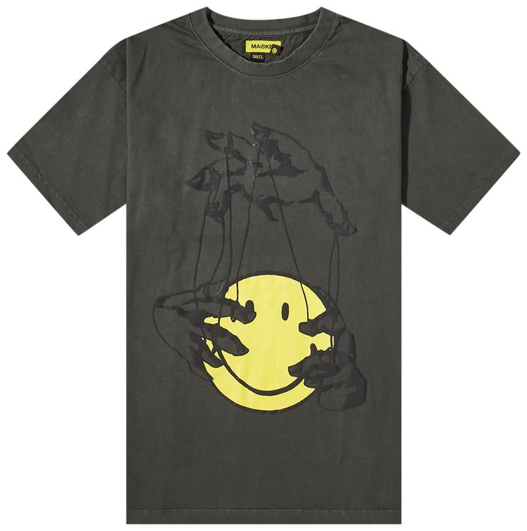 Market Smiley Marionette Tee Charcoal