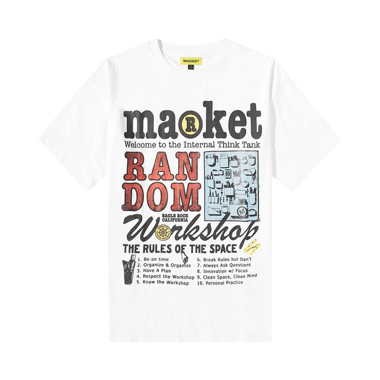 Market Random Workshop Think Tank Tee White