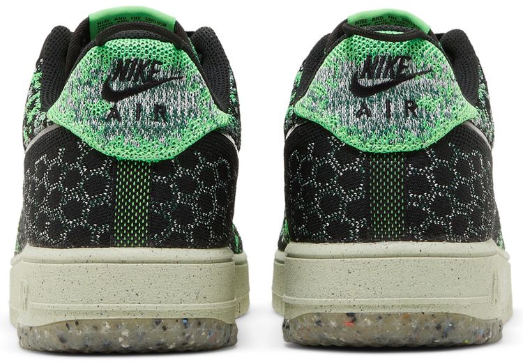 Nike Air Force 1 Crater Flyknit Next Nature Black Volt