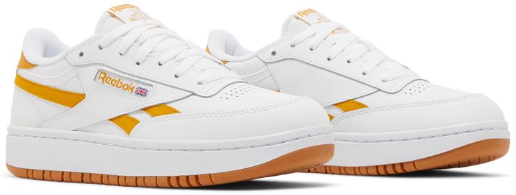 Reebok Wmns Club C Double Revenge White Bright Ochre