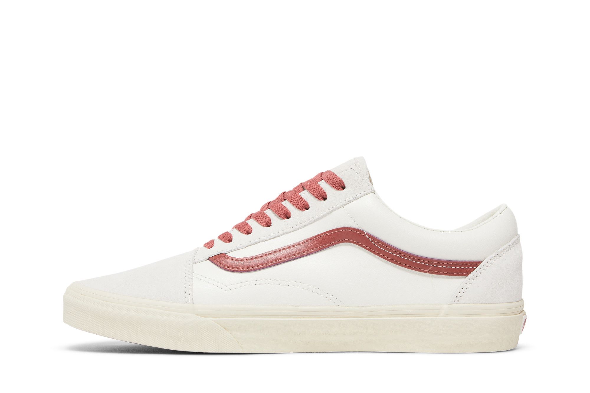 White old skool vans with red stripe new arrivals