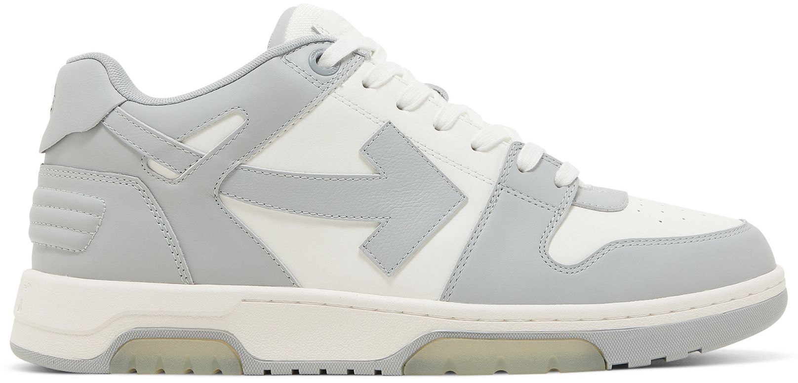 Buy Off-White Out of Office 'Grey White' - OMIA189S22LEA001 0109 | GOAT