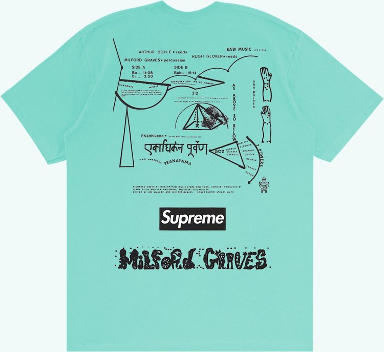 Supreme Milford Graves Tee Teal