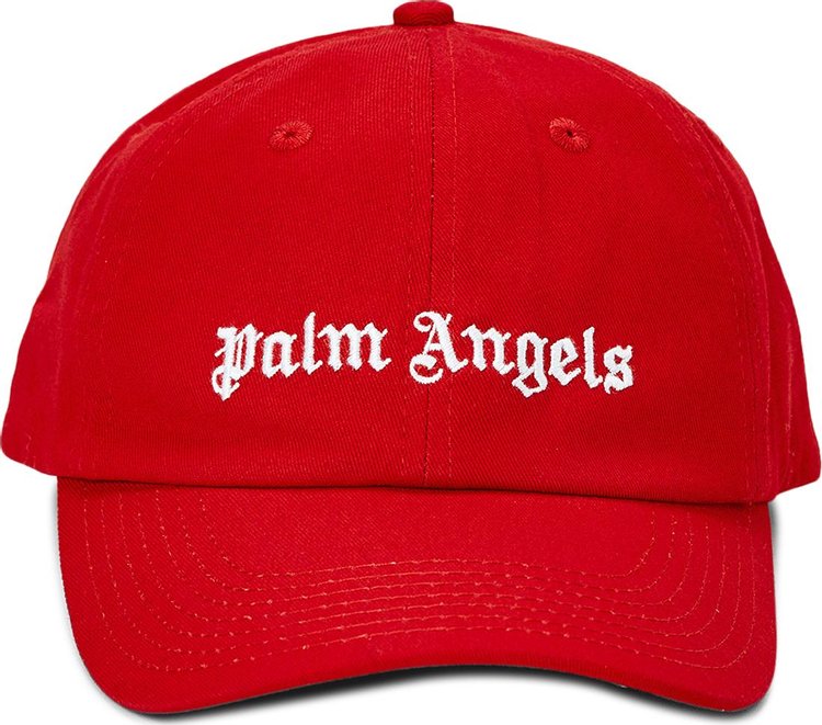 Palm Angels Classic Logo Cap RedWhite