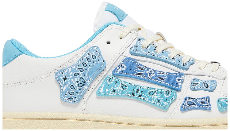 Amiri Skel Top Low Bandana   White Blue