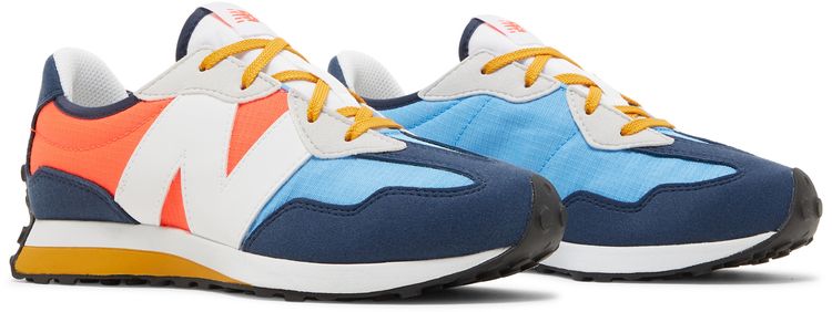 New Balance 327 Big Kid Natural Indigo Electric Red