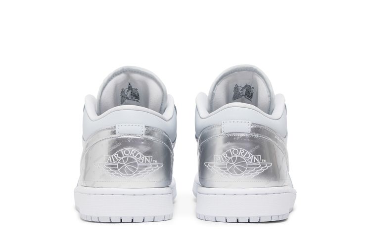 NEW Air Jordan 1 Low SE Tear-Away Metallic Silver White Retro DX6070-101 Size 16 Air Jordan 1 Low SE Size 16 | Tear-Away Metallic Silver  main image 3