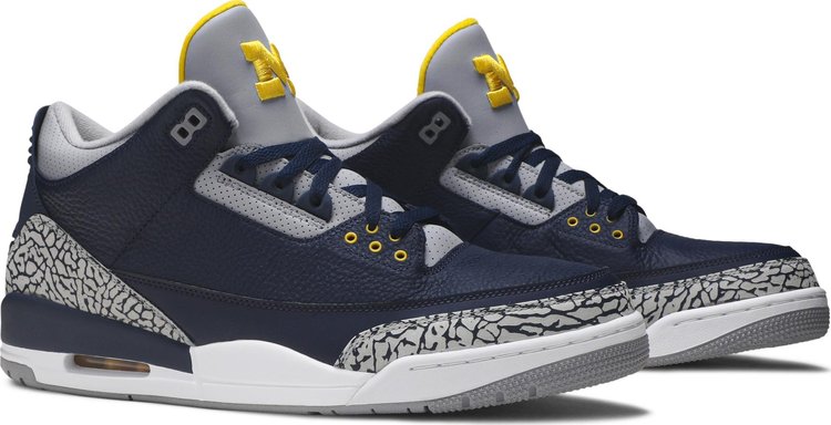 Air Jordan 3 Retro Michigan Wolverines PE