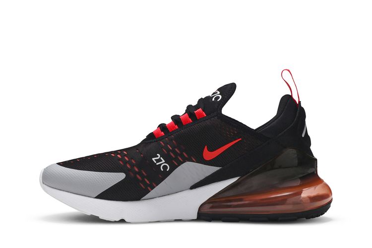 Nike Sportswear Air Max 270 Mens Black Orange Men's Shoes Nike Air
