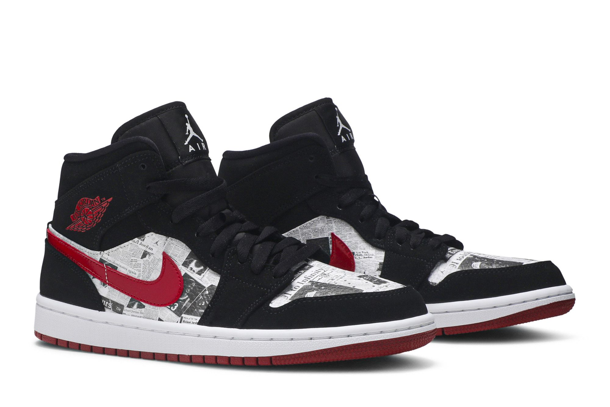 Size 10.0 Air Jordan 1 Mid SE 'Newspaper Air Times'