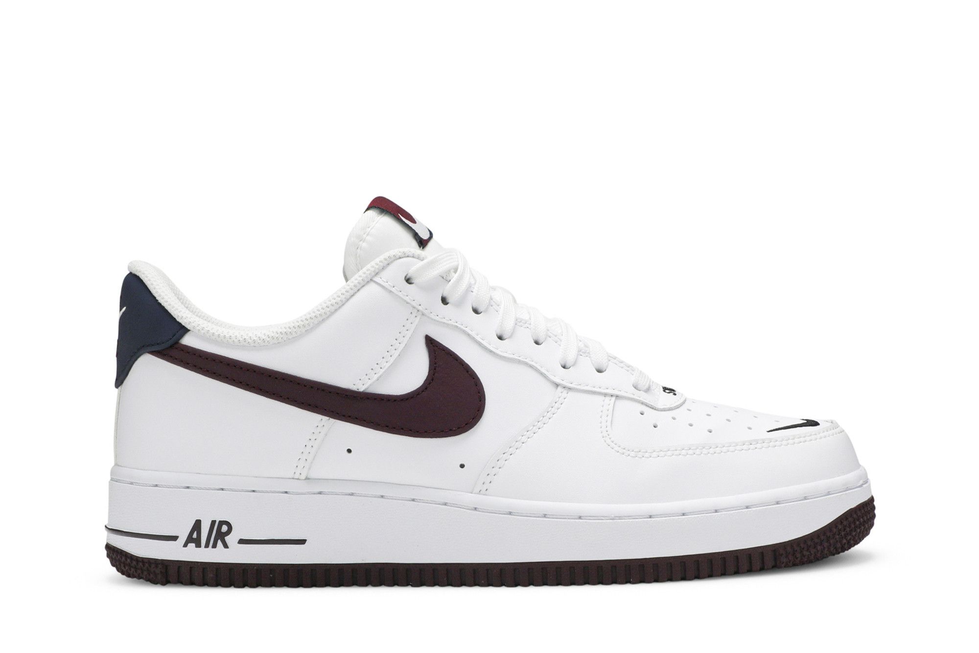 Nike air force 1 white and maroon sales