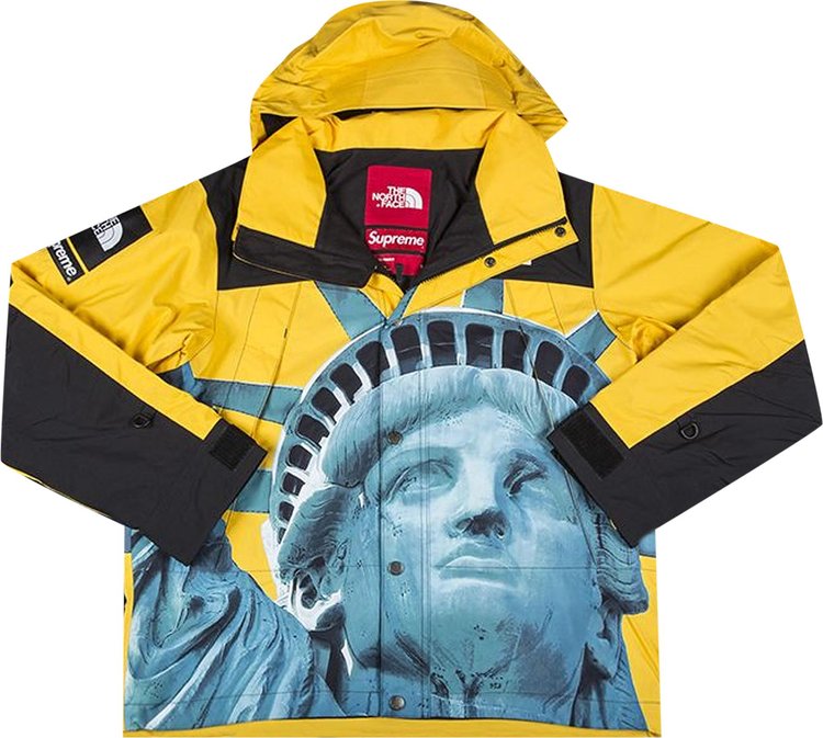 Supreme TNF Statue of Liberty Mountain Jacket Yellow 