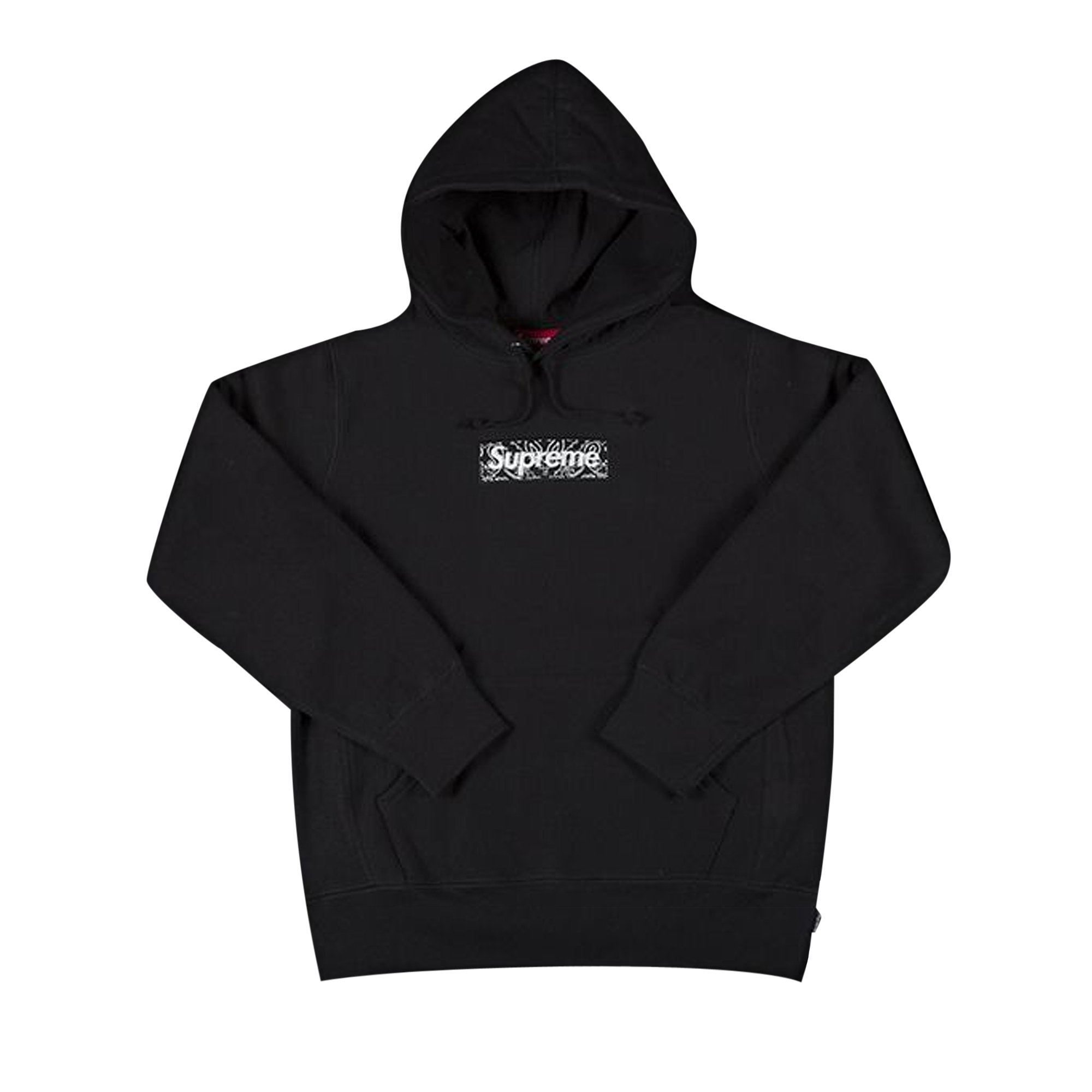 Buy Supreme Bandana Box Logo Hooded Sweatshirt 'Black' - FW19SW23 