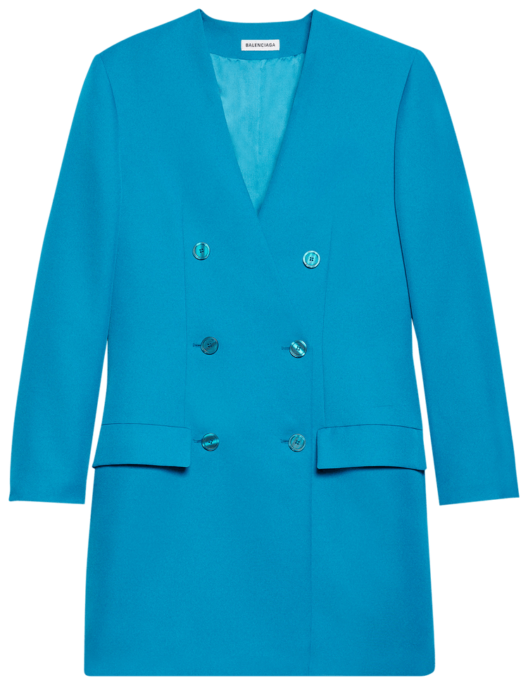 Balenciaga Blazer Dress Petrol Blue