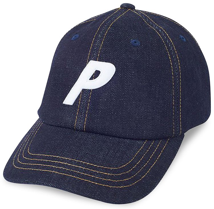 Palace Denim P Six Panel Hat Stone Wash