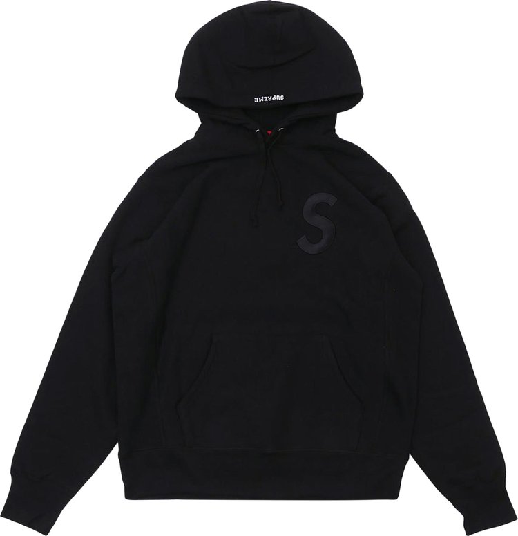 Supreme Tonal S Logo Hoodie 'Black'