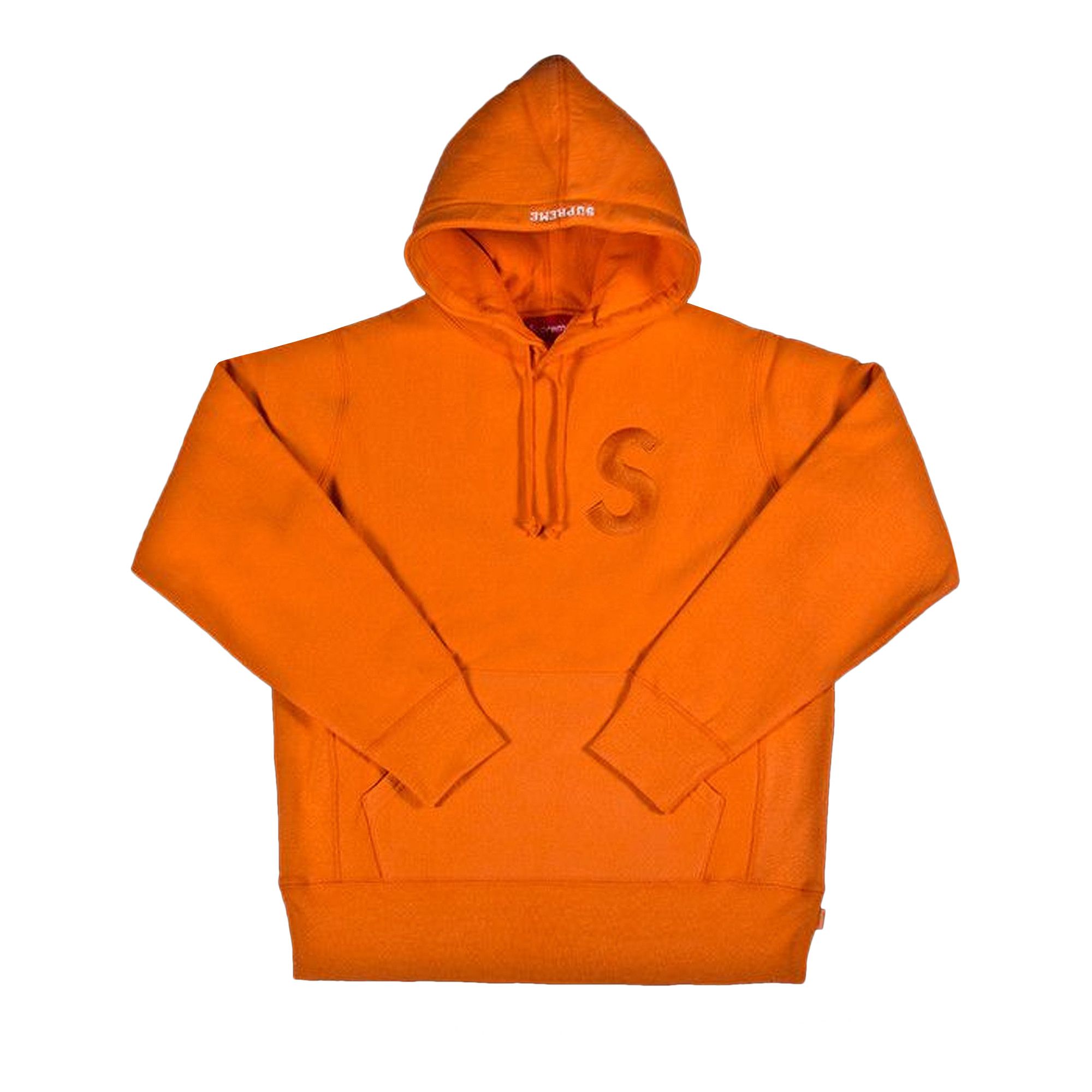 Buy Supreme Tonal S Logo Hoodie Bright Orange FW17SW11 BRIGHT