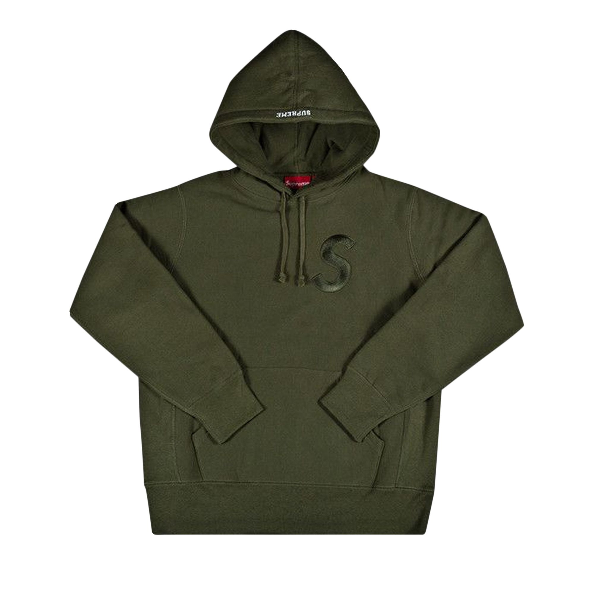 Buy Supreme Tonal S Logo Hoodie Dark Olive FW17SW11 DARK OLIVE GOAT