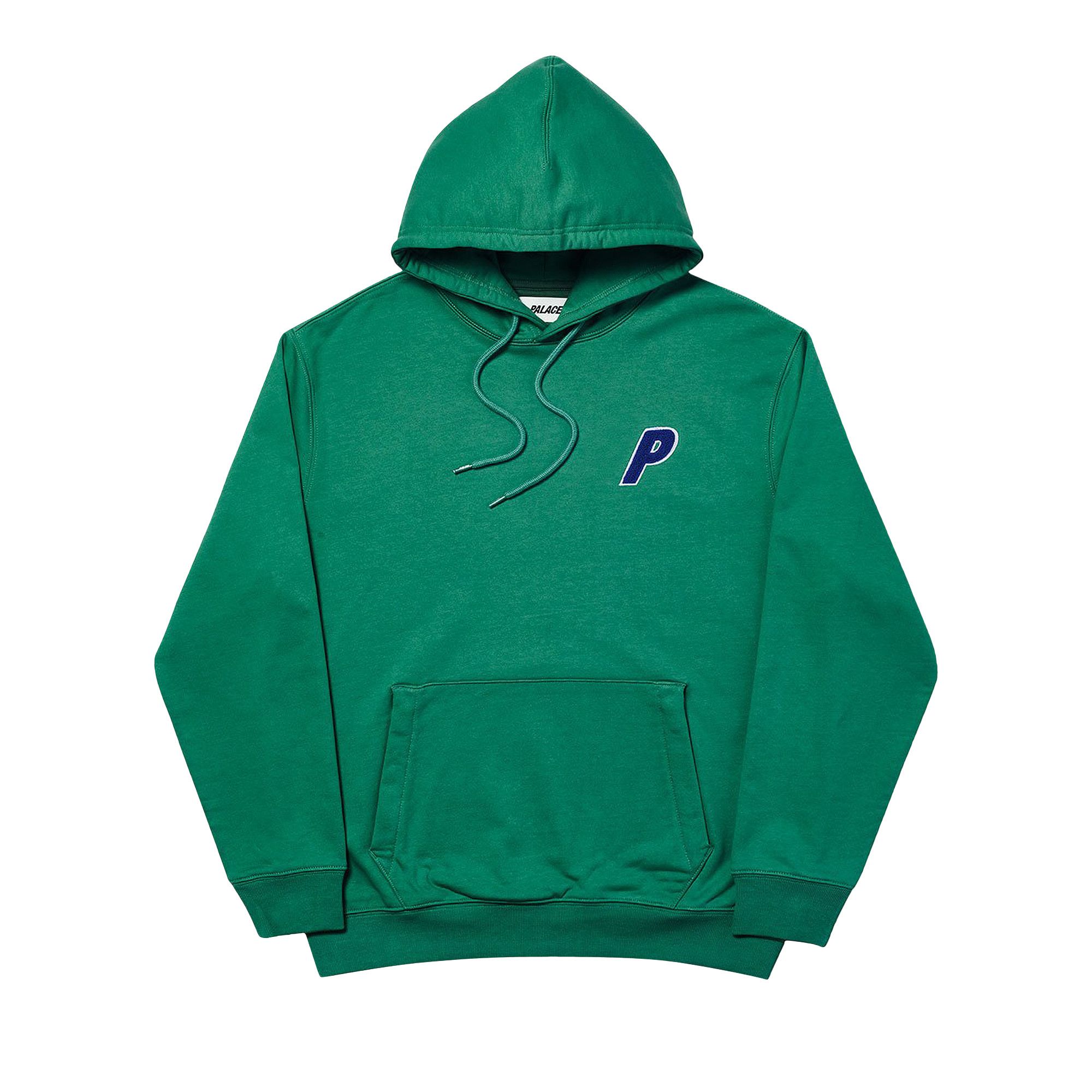 Size l Palace Tri Chenille Hood Green