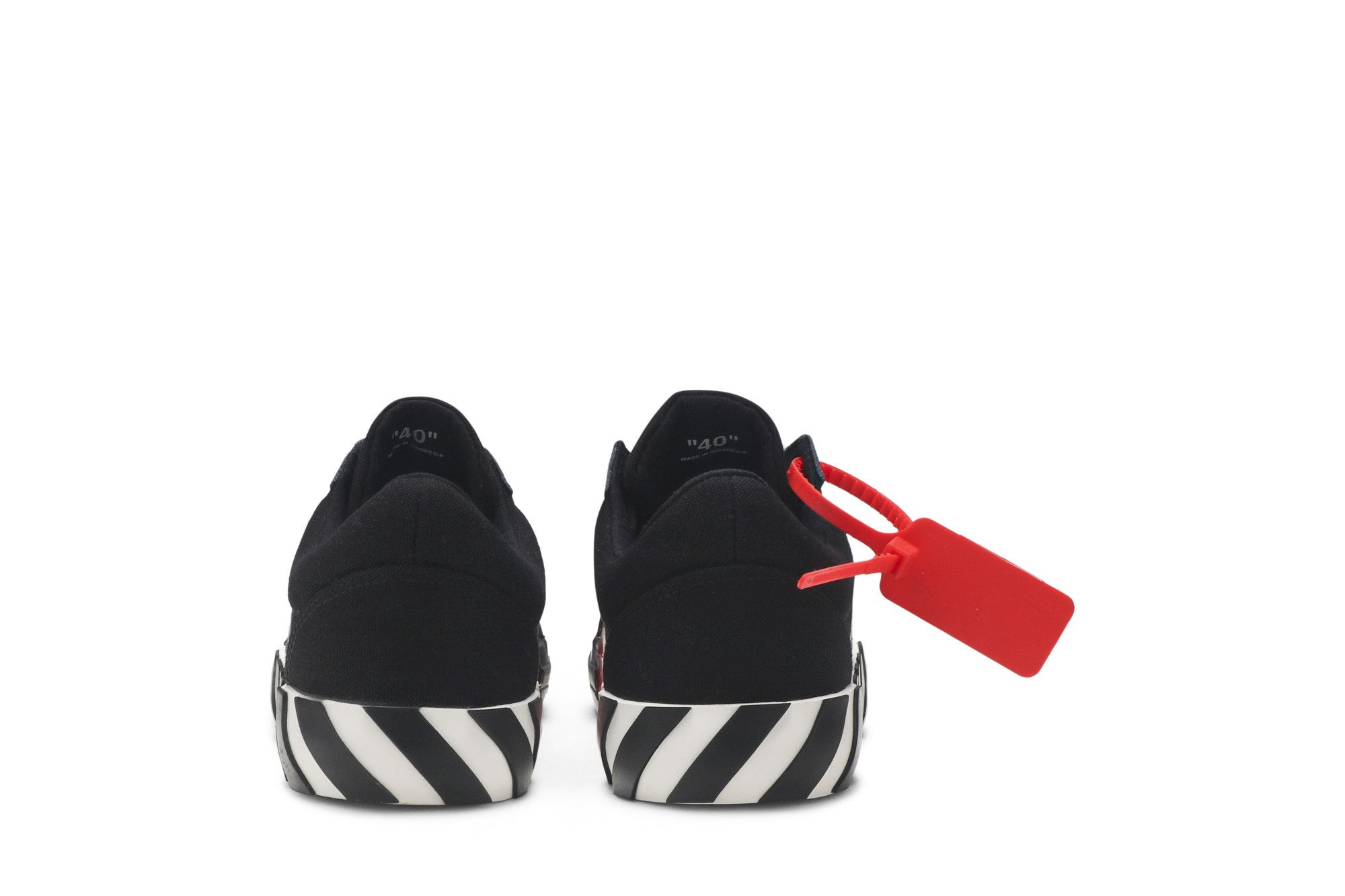 Buy Off-White Vulc Low Top 'Black' - OMIA085R19800016 1000 | GOAT