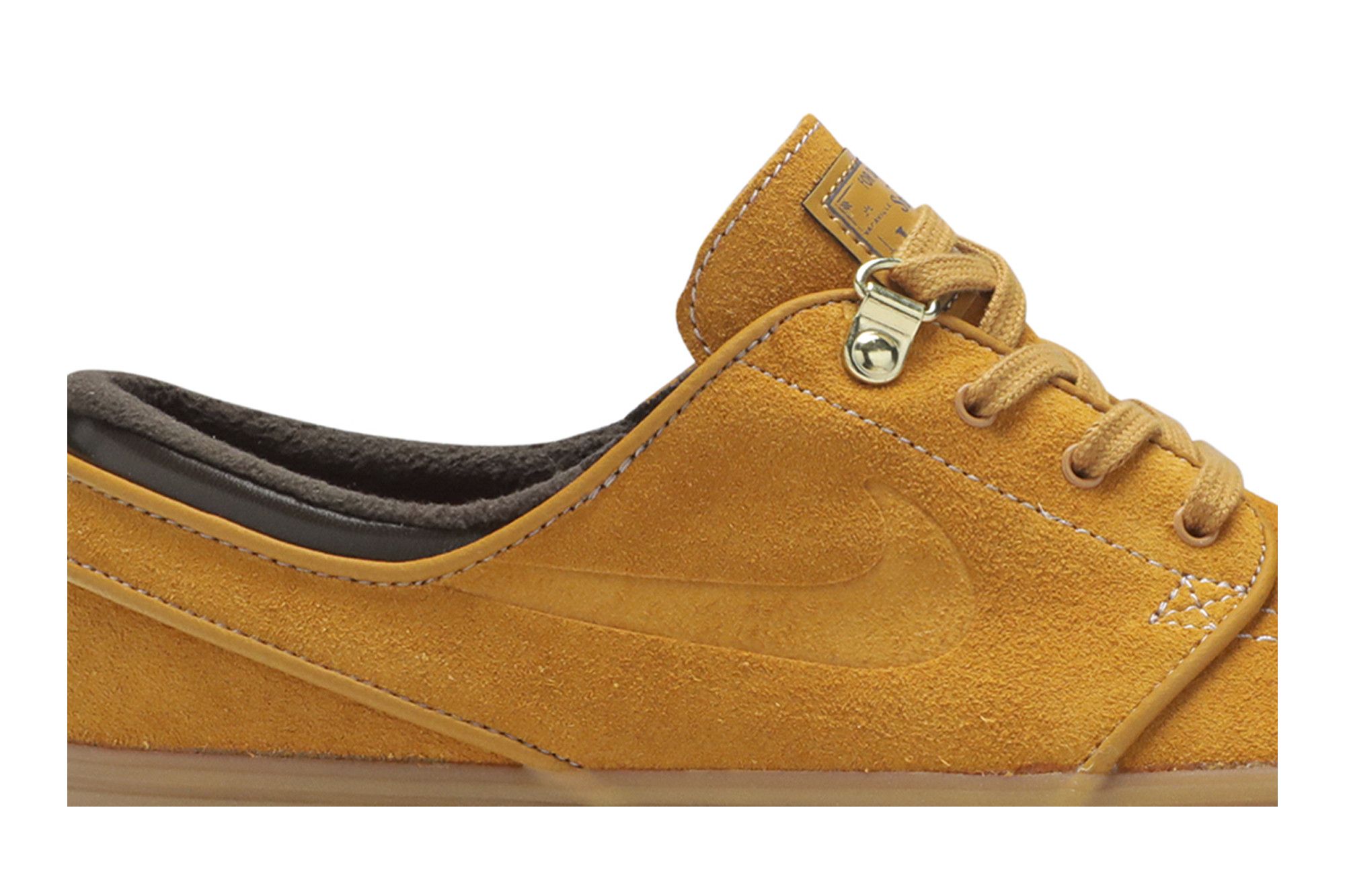 Nike sb janoski premium bronze & gum suede skate shoes clearance