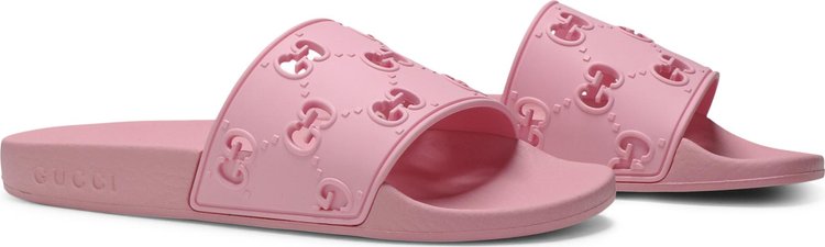 Gucci Wmns GG Slide Rubber Pink