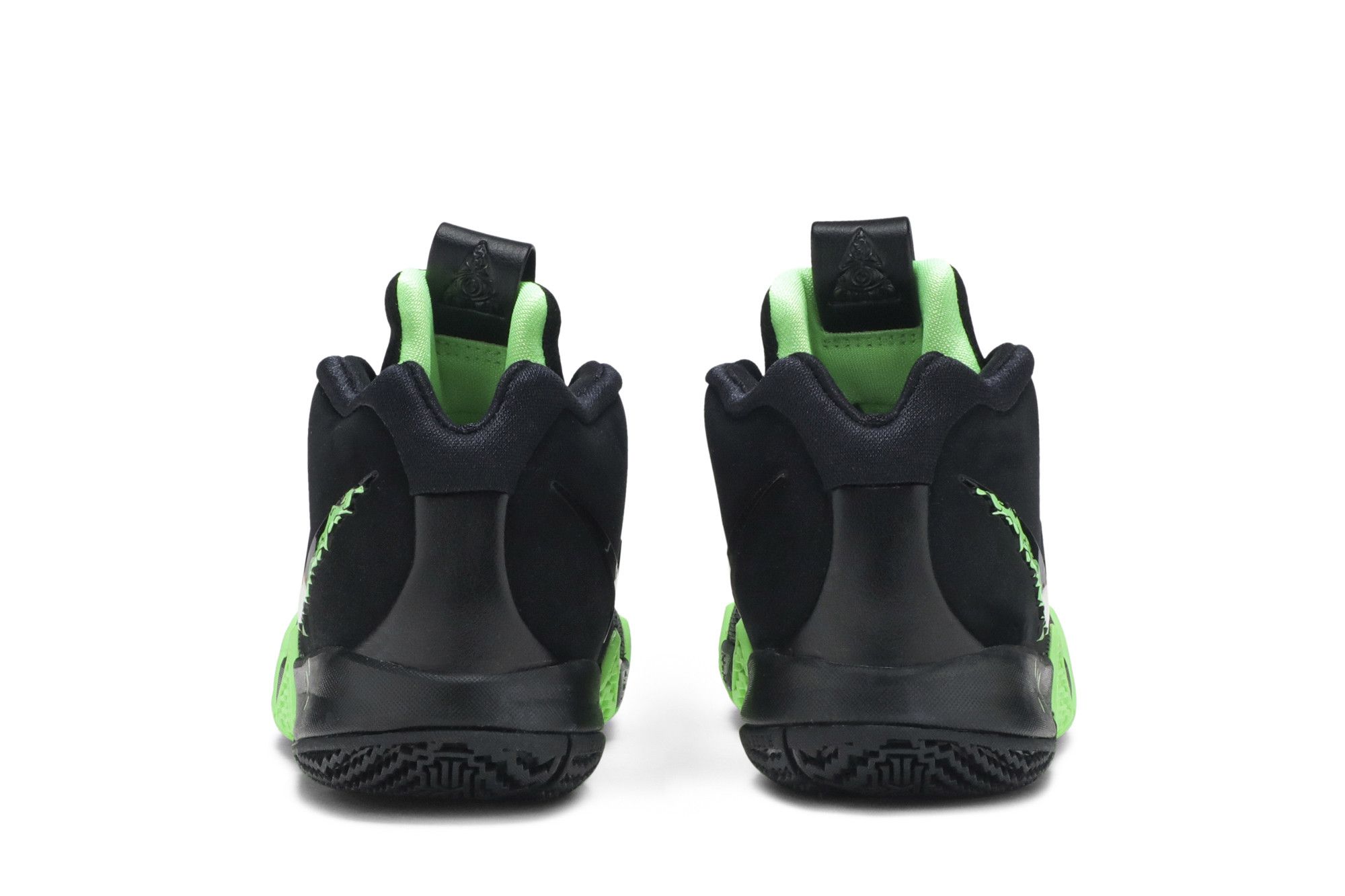 Nike kyrie 4 black/rage green grade school kids' shoe top