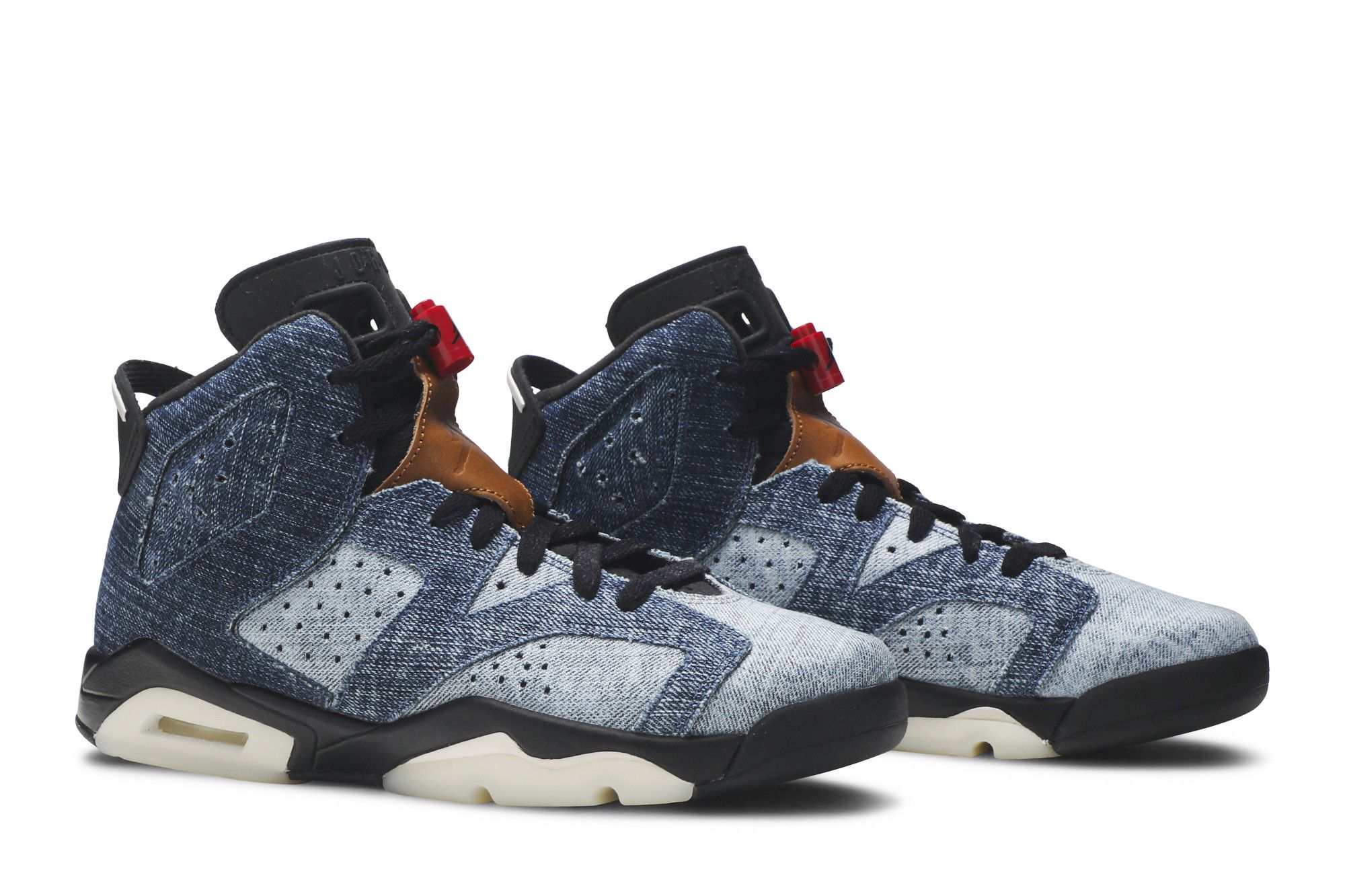Size 3.5 Air Jordan 6 Retro GS 'Washed Denim'