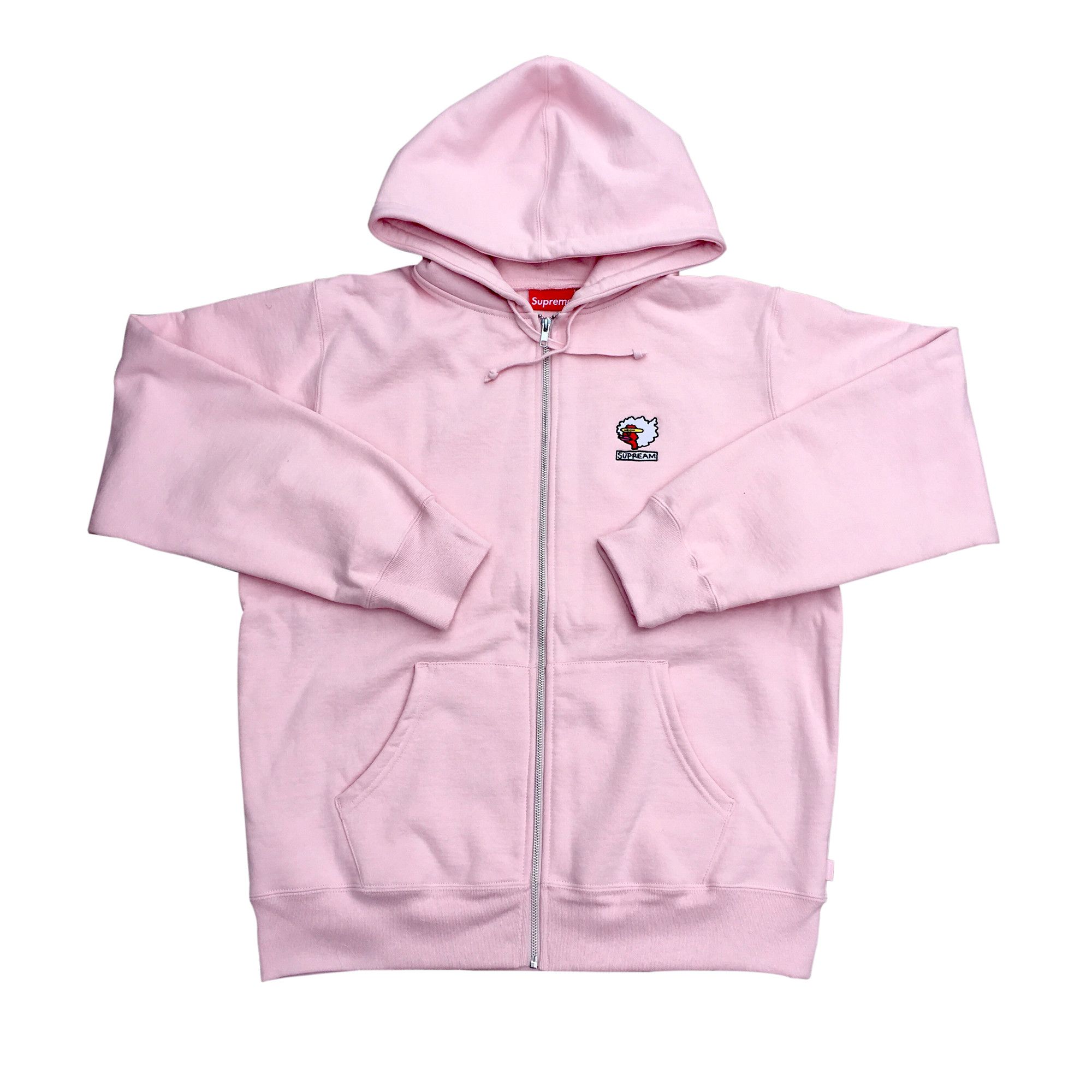 Buy Supreme Gonz Ramm Zip Up Sweatshirt Pale Pink FW17SW23