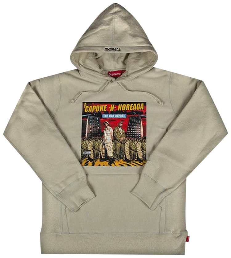 Supreme The War Report Hooded Sweatshirt Tan