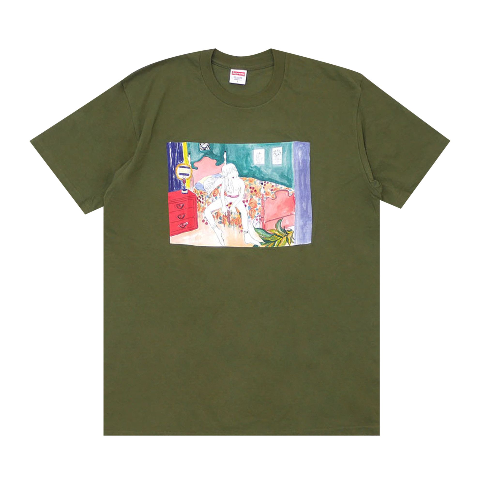 Size l Supreme Bedroom Tee Olive