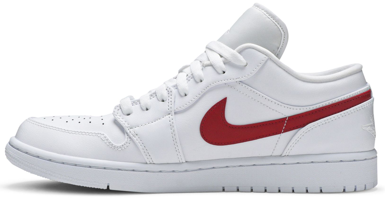air jordan 1 low trainers white university red white