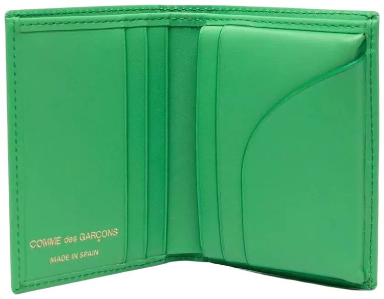 Comme des Garcons Wallet Classic Leather Bifold Wallet Green