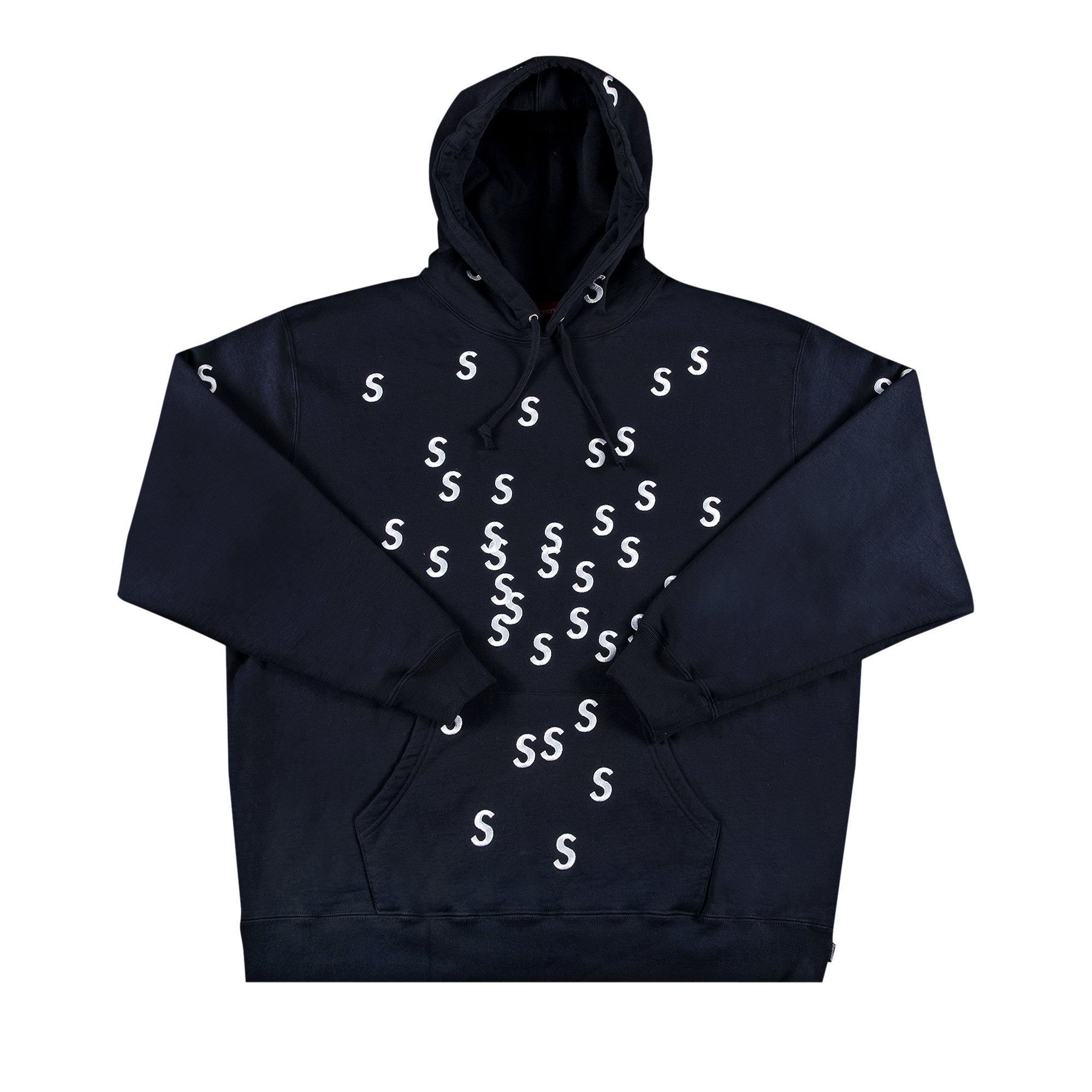 Supreme Embroidered S Hooded Sweatshirt 'Navy'