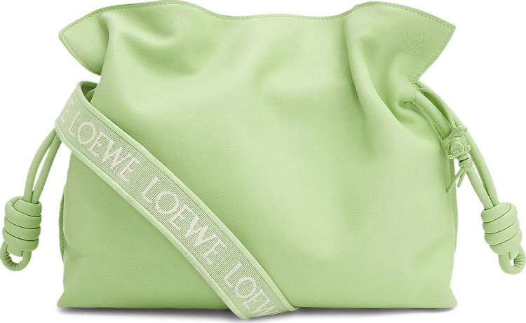 Loewe Flamenco Clutch Monochrome Bag 'Green Peony'