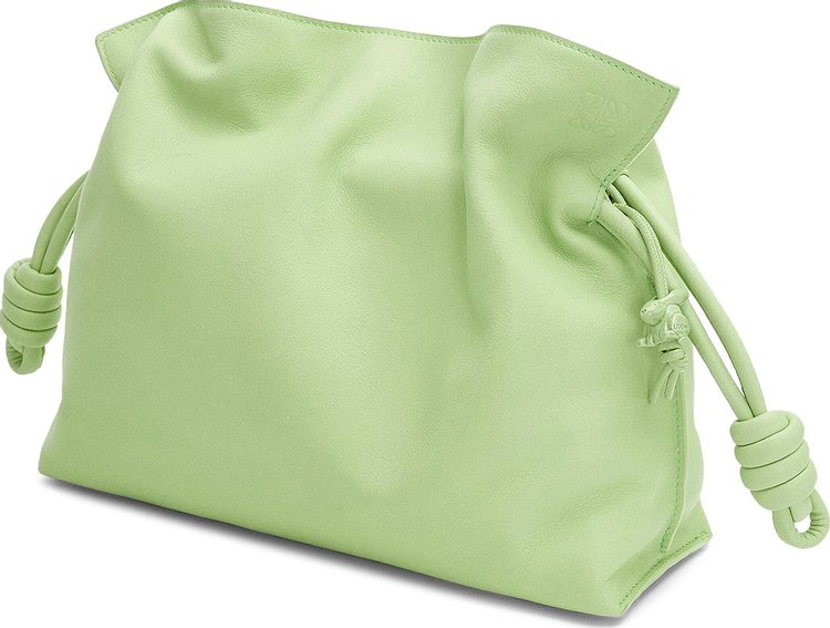 Loewe Flamenco Clutch Monochrome Bag Green Peony