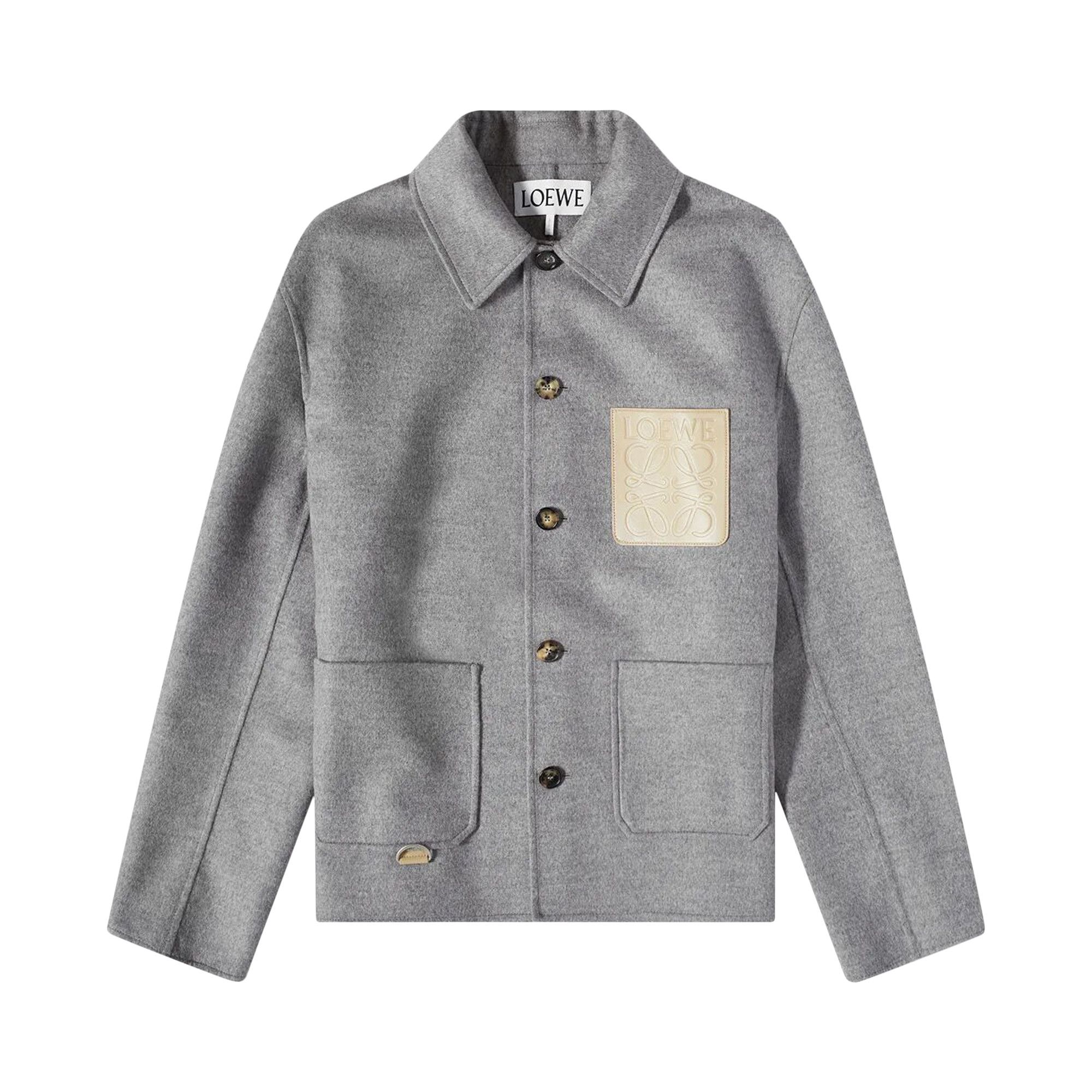 Buy Loewe Workwear Jacket 'Grey Melange' - H526Y03W77 1440