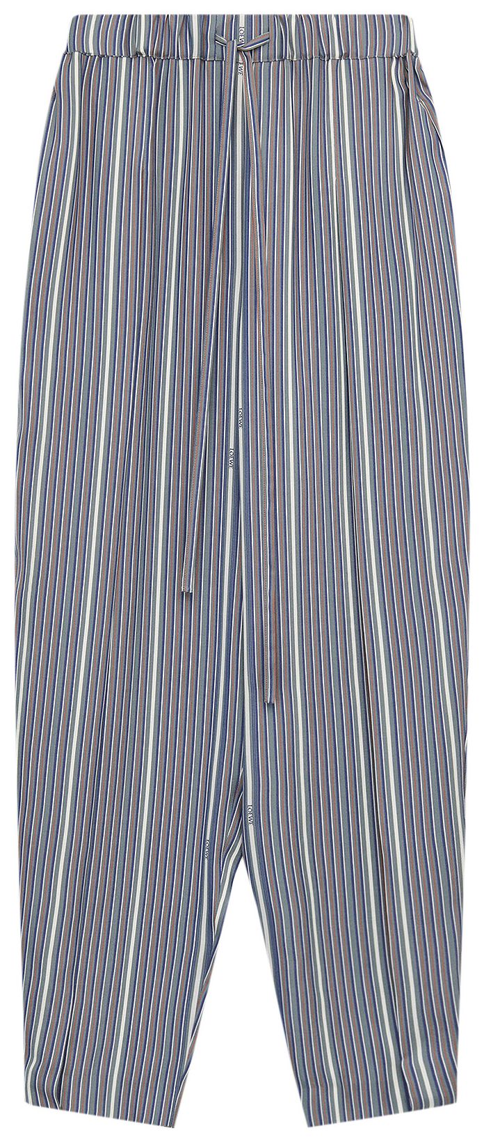 Loewe Stripe Balloon Trousers GreyNavy Blue