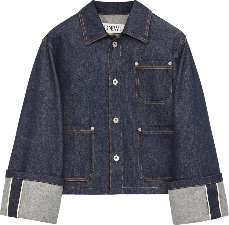 Loewe Turn Up Jacket Raw Denim