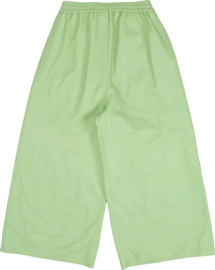 Loewe Cropped Trousers Light GreenGrey