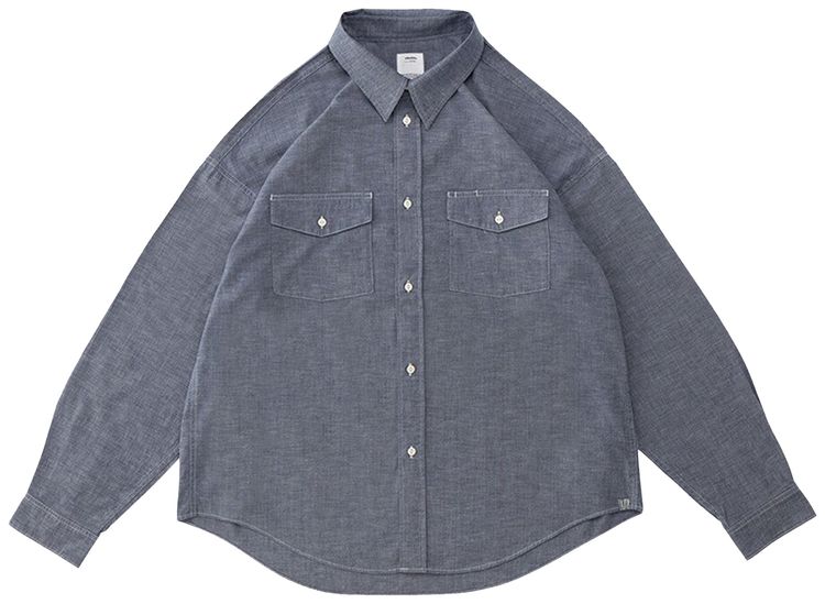Visvim Pioneer Chambray Long Sleeve Shirt CS Indigo
