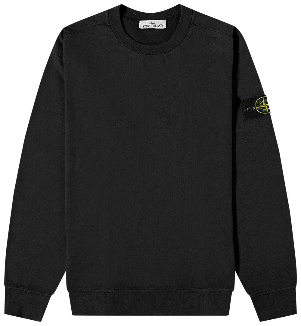 Buy Stone Island Garment Dyed LongSleeve TShirt 'Black' 771563750