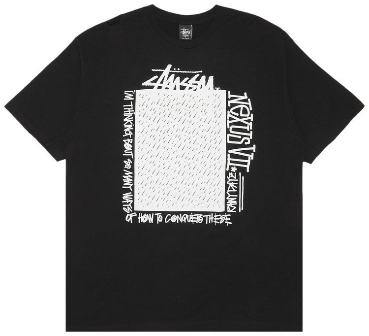 Stussy Rain Frame Tee Black